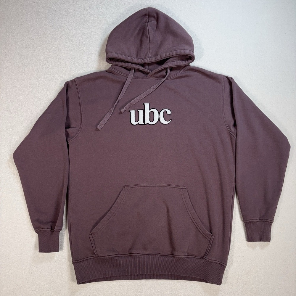 UBC Hoodie Men's M Dusty Purple Layer Essentials Drawstring Pocket‎ University
